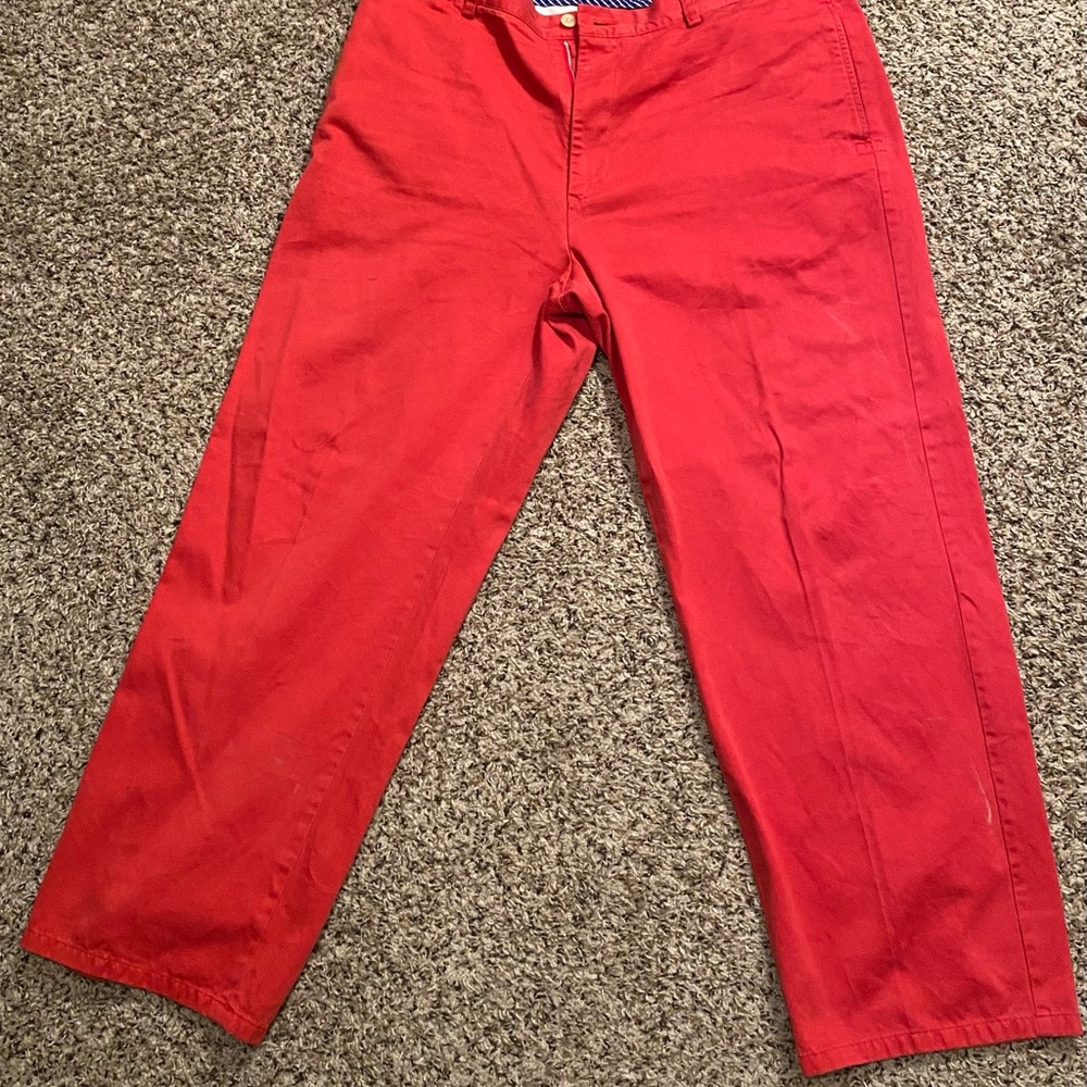 Nautica Men's Vibrant Red Chinos40-32